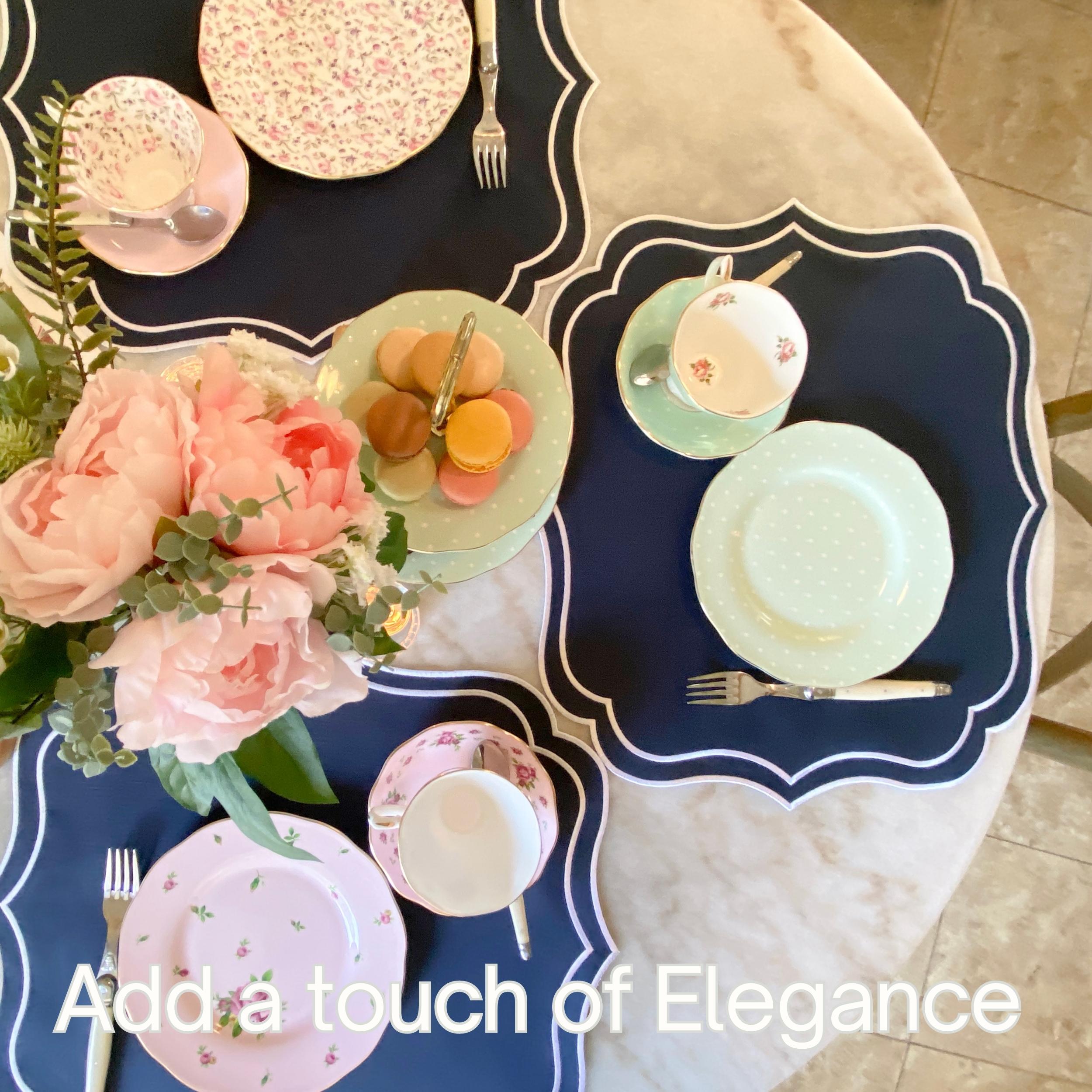 elegance cotton linen placemats