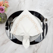Kelly Lacquered Wood  Placemats - Set of 2, Black & White